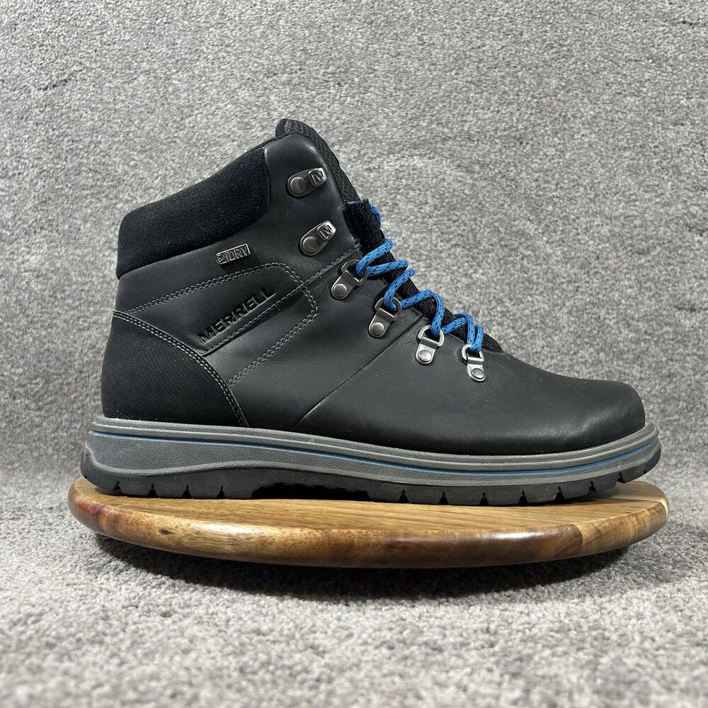 Merrell Bounder Mid Thermo Mens Sz 11 Black Waterproof Fleece Lined Winter Boots